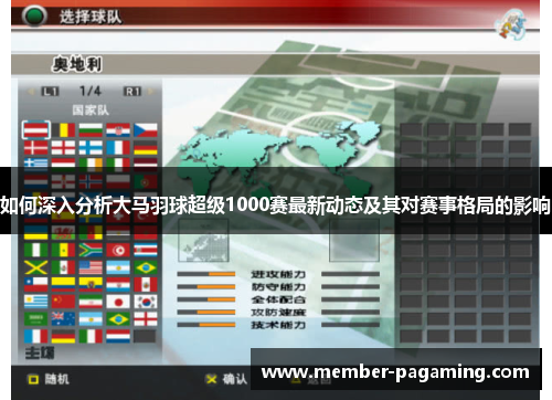 如何深入分析大马羽球超级1000赛最新动态及其对赛事格局的影响