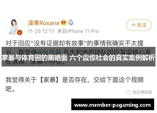 家暴与体育圈的黑暗面 六个震惊社会的真实案例解析