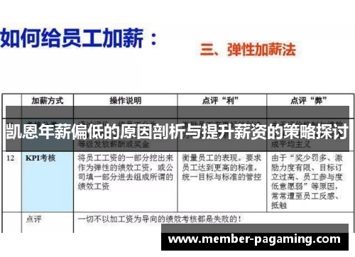 凯恩年薪偏低的原因剖析与提升薪资的策略探讨